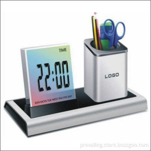 LCD alarm Clock/Calendar with Multi-color LED light